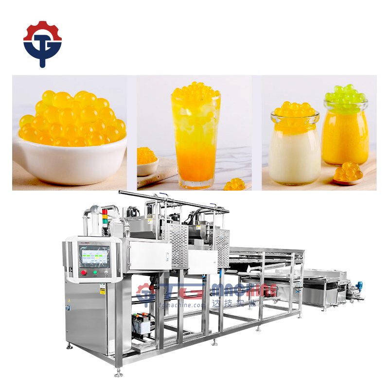 Big Capacity Automatic Popping Boba Pearls Equipment Explosion Bead Bubble Tea Jelly Balls Making Machine